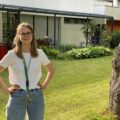 Marie Hosten im Garten des Stadtteilzentrums am Mehringplatz.